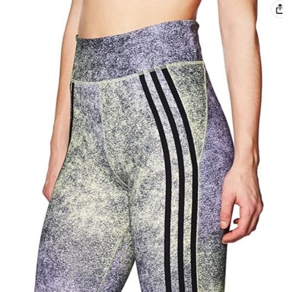 adidas Pants - adidas Women's Tights Grey  S 3 Stripe Aeroready  Wmn Fb 78 Tig New